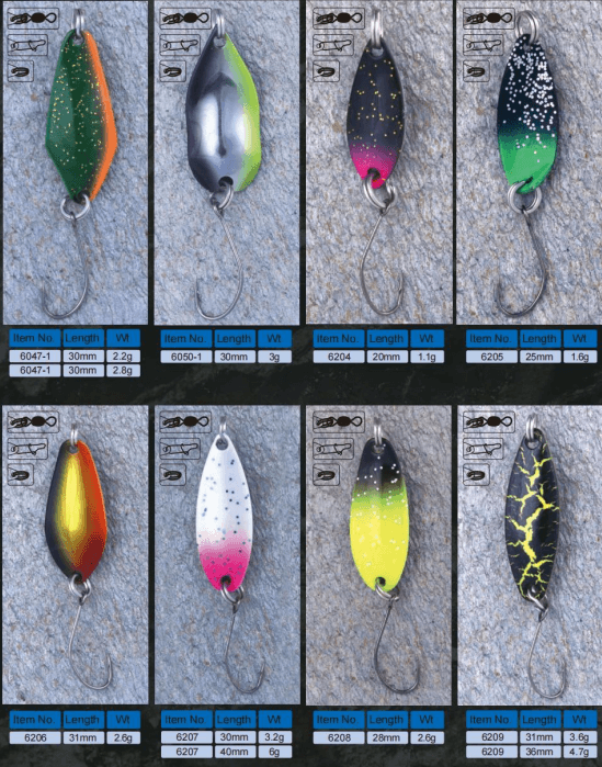 High Performance Fishing Spoons for Trout Bass Salmon 3 fishing spoons