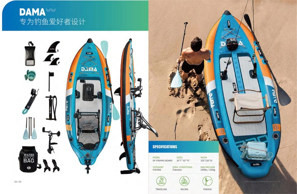 Tabla de Paddle de Pesca: SUP Inflable Estable para Pescadores 3 SUP de pesca hinchable