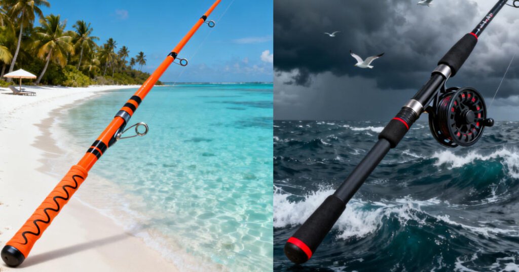 Удилища для серфинга против удилищ для соленой воды: в чем разница? 3 солевая удочка