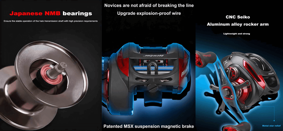 Premium Baitcaster Rod and Reel Combo – Unmatched Power and Precision 8 baitcasting rod and reel combo