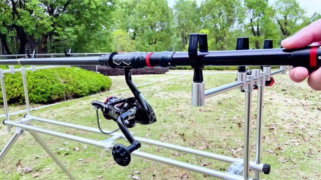 armazenamento de canas de pesca