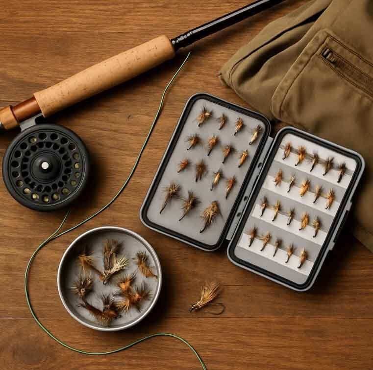 комплект удочки и катушки 1 снасть для нахлыста