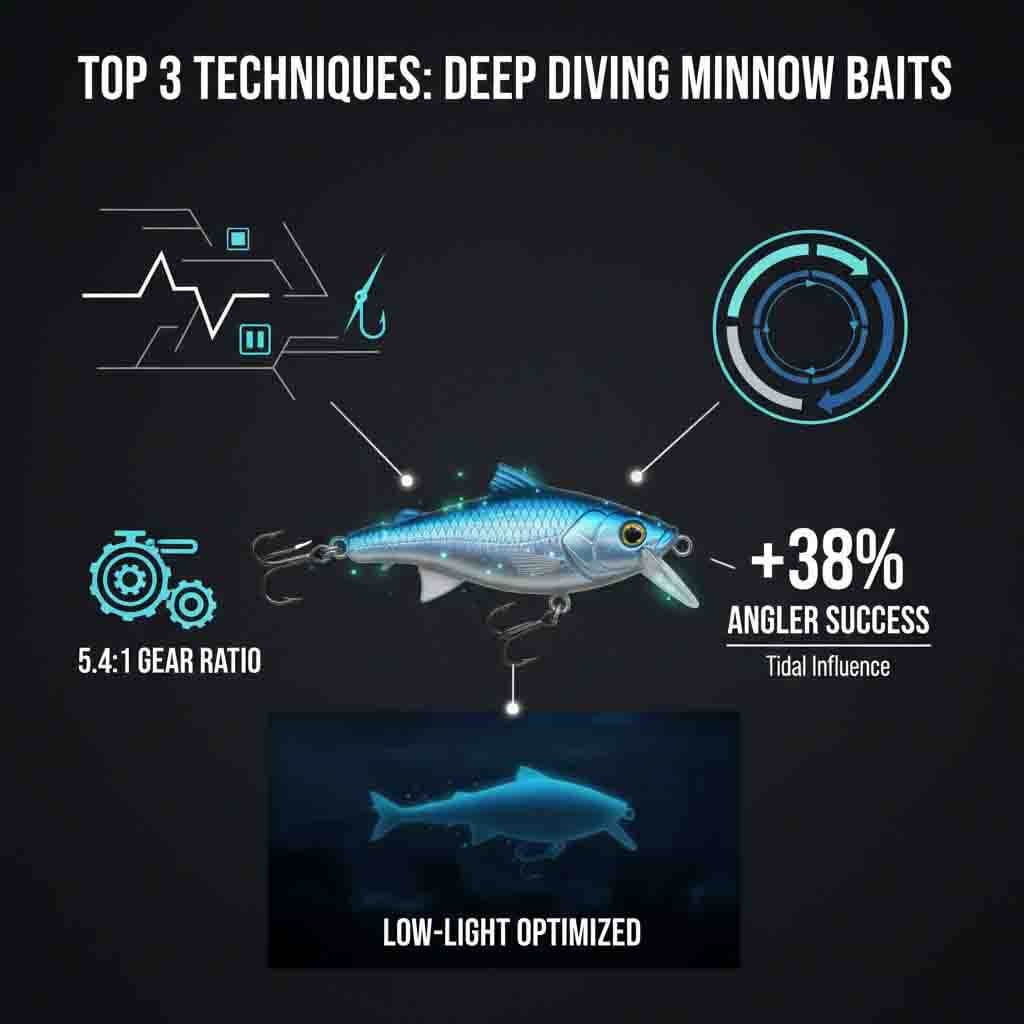 Top Tips for Fishing with Deep Diving Minnow Baits in Estuary Locations 4 minnow bait