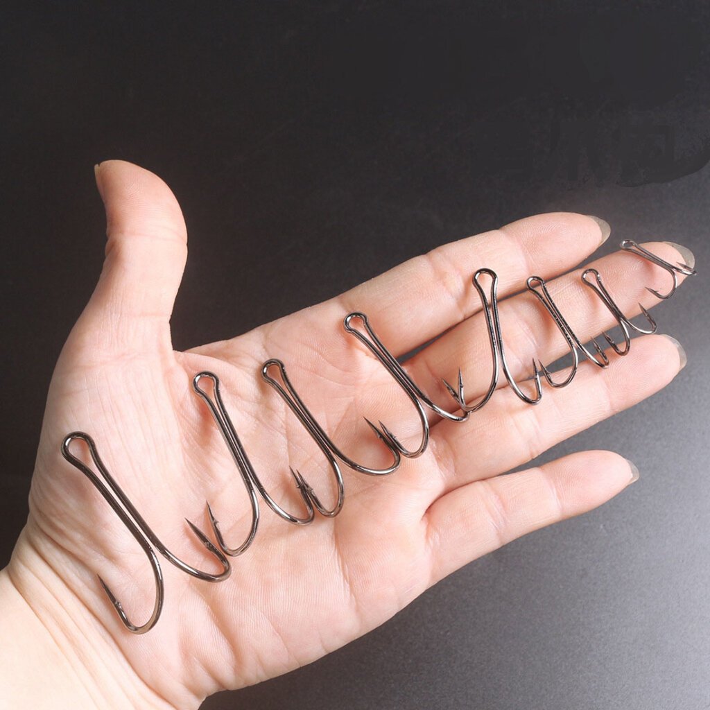Havenseek Double Hook Set: Ultra-Sharp, High-Carbon Steel for Maximum Landings 2 double hook