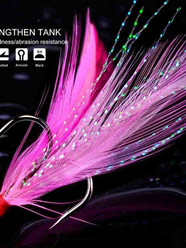 feathered treble hooks (1) feathered treble hooks