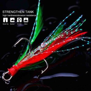 Feathered Treble Hooks – Custom, Factory‑Direct from Havenseek Tackle 2 feathered treble hooks