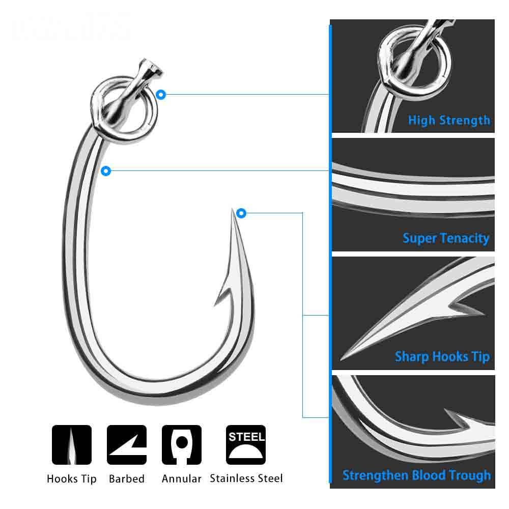 참치 서클 훅 vs. 트롤링 훅: 상업용 선단을 위한 궁극의 2026 구매자 가이드 3 참치 트롤링 훅