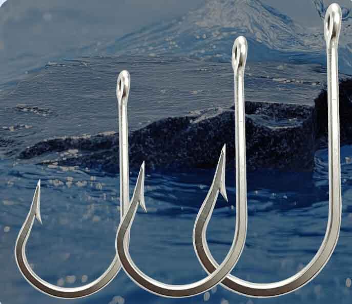Anzuelos de Atún de Acero Inoxidable Forjado | Probados a 320kg, Resistentes al Agua Salada 3 anzuelo de atún forjado