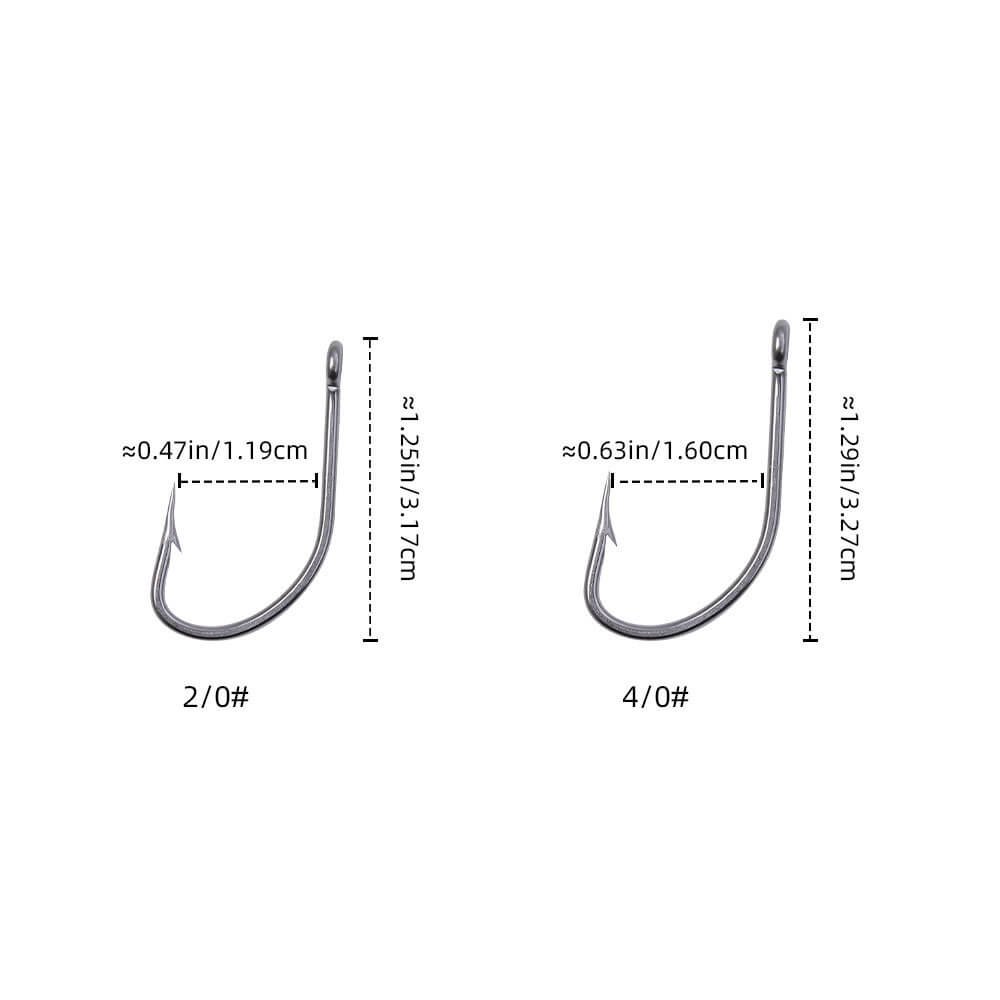 Ringed Shank J-Hooks – Best Saltwater Ringed Hooks for Big Game 2 Ganho em J com anel