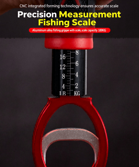 Agarre de pescado de aluminio profesional de alta resistencia con báscula digital integrada 4 Agnósticas digitales para pescados